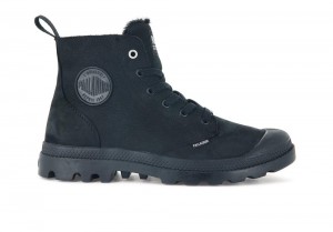 All Black Palladium PAMPA HI ZIP WL Men High Tops Shoes Israel | 13849-IXWE