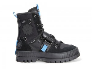 Black Palladium PALLASHOCK X DESTINY Kids' High Top Boots Israel | 27986-OKBC