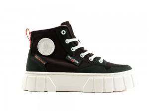 Black Palladium PALLATOWER HI Women High Top Boots Israel | 78302-YHEG