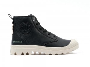 Black Palladium PAMPA HI RE-VEGAN LTH Men High Tops Shoes Israel | 41530-YQMN