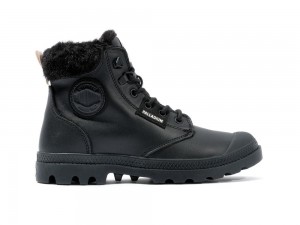 Black Palladium PAMPA HI SNOW WARM Women High Tops Shoes Israel | 30467-IPYG