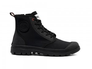 Black Palladium PAMPA LITE+ HI PARIS Men High Tops Shoes Israel | 97260-NVOL