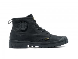 Black Palladium PAMPA SP20 HI WAX Women High Tops Shoes Israel | 34129-SXVC