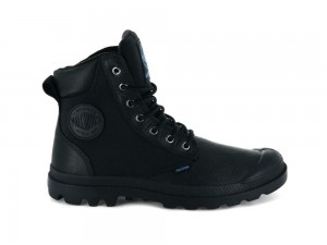 Black Palladium PAMPA SPORT CUFF WPN Men High Top Boots Israel | 25081-VHFX