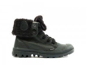 Black / Black Palladium BAGGY NUBUCK WL Women High Tops Shoes Israel | 32794-DQOT