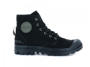 Black / Black Palladium PAMPA HI HTG SUPPLY Women High Top Boots Israel | 41275-ZPTU