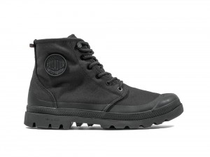 Black / Black Palladium PAMPA RCYL LT+WP+ZIP Women High Top Boots Israel | 10485-FDKR