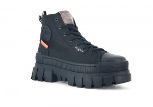 Black / Black Palladium REVOLT HI TX Women High Top Boots Israel | 02315-VBWG