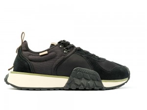 Black / Black Palladium TROOP RUNNER Men Low Top Sneakers Israel | 86052-QPIO