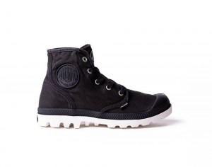 Black / Marshmallow Palladium PAMPA HI Women High Top Boots Israel | 67413-QYAO