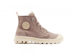 Brown Palladium PAMPA HI ZIP WL Women High Tops Shoes Israel | 29715-TFLJ