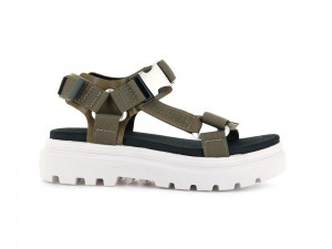 Butternut Green Palladium PALLACRUISE STRAP Women Sandals Israel | 90267-TRGI