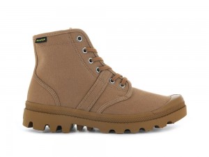 Cinnamon Brown Palladium PALLABROUSSE Men High Top Boots Israel | 16503-ZCLU