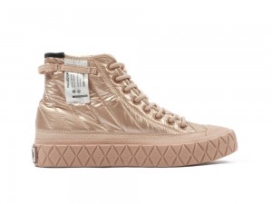 Copper Gold Palladium PALLA ACE RE-QUILT W Women High Tops Shoes Israel | 59027-GSMN