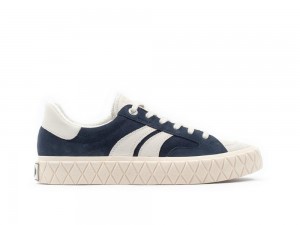 Dark Sapphire Navy Palladium PALLA ACE LO SUEDE Women Low Tops Shoes Israel | 38946-HMQC