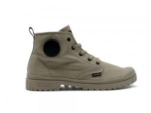 Dune Grey Palladium PAMPA SP20 HI CANVAS Men High Tops Shoes Israel | 63048-RKTZ