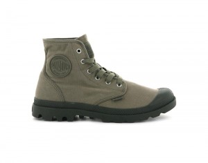 Dusky Green Palladium PAMPA HI Men High Tops Shoes Israel | 39054-JPDV