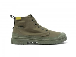 Dusky Green Palladium SP20 HI TECH Men High Tops Shoes Israel | 84026-CGJA