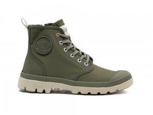 Dusky Green / Sahara Palladium PAMPA LITE+ HI PARIS Women High Tops Shoes Israel | 52836-TXWA