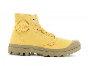 Honey Gold Palladium PAMPA HI Women High Top Boots Israel | 82413-CGTE