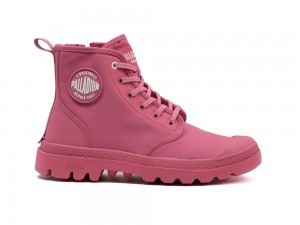 Hot Pink Palladium PAMPA LITE+ HI PARIS Men High Tops Shoes Israel | 45036-TBAH