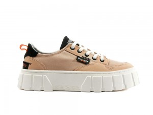 Nude Dust Pink Palladium PALLATOWER LO Women Low Tops Sneakers Israel | 29146-HUZK