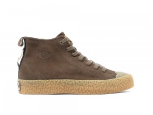 Olive Night Palladium PALLA ACE RUGGED SUEDE Men High Tops Shoes Israel | 42061-TNPA