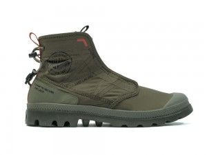 Olive Night Palladium PAMPA TRAVEL LITE RS Men High Tops Shoes Israel | 10736-GYBZ