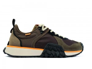 Olive Night / Black Palladium TROOP RUNNER Men Sneakers Israel | 18692-PMBC