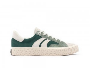 Pine Needle Green Palladium PALLA ACE LO SUEDE Women Low Tops Shoes Israel | 51948-VSFC