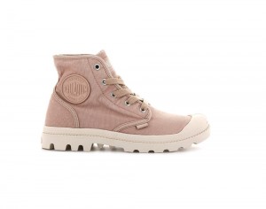 Rose Brick Palladium PAMPA HI Women High Top Boots Israel | 43512-GSBK