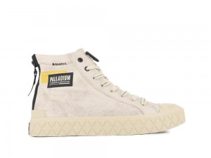 Sahara Beige Palladium PALLA ACE SURPLUS Women High Tops Shoes Israel | 84935-BWZI