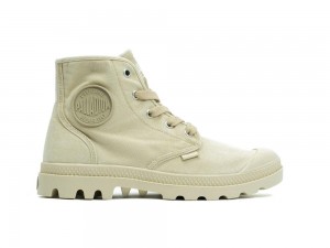 Sahara Green / Ecru Palladium PAMPA HI Women High Top Boots Israel | 86290-HAXT