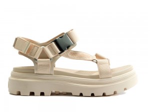 Sand Beige Palladium PALLACRUISE STRAP Women Sandals Israel | 25347-OARD