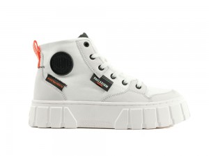 Star White Palladium PALLATOWER HI Women High Top Boots Israel | 57348-KPOU