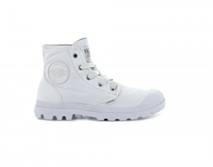 Star White Palladium PAMPA HI Women High Tops Shoes Israel | 05971-OVBM