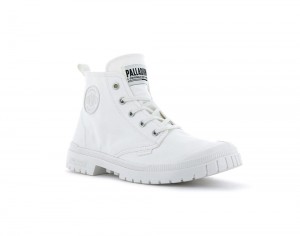 Star White Palladium PAMPA SP20 HI CANVAS Women High Tops Shoes Israel | 73410-KIAZ