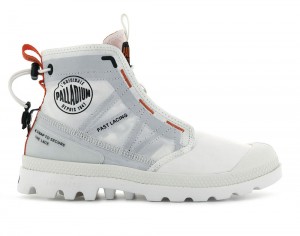 Star White Palladium PAMPA TRAVEL LITE Kids' High Top Boots Israel | 93804-SHZN