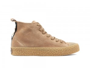 Tan Coral Palladium PALLA ACE RUGGED SUEDE Women High Tops Shoes Israel | 61582-LOGE