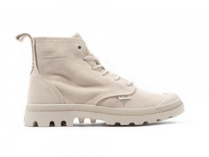 White Cap Grey Palladium PAMPA HI SKIN Men High Tops Shoes Israel | 13049-VTEF