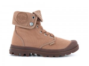 Woodlin Brown Palladium BAGGY Women High Top Boots Israel | 81742-YKWN