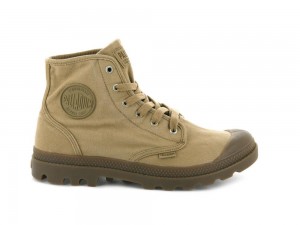 Woodlin Brown Palladium PAMPA HI Men High Top Boots Israel | 26413-KHIG