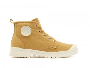 Woodlin Brown Palladium PAMPA SP20 HI CANVAS Women High Tops Shoes Israel | 76821-NAYO