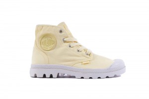 Yellow Light Palladium PAMPA HI Women High Tops Shoes Israel | 27834-YHAR