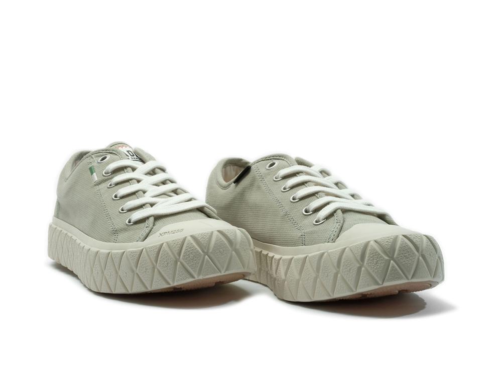 Abbey Stone Green Palladium PALLA ACE CANVAS Men Low Top Sneakers  Israel |  91067-VSLZ