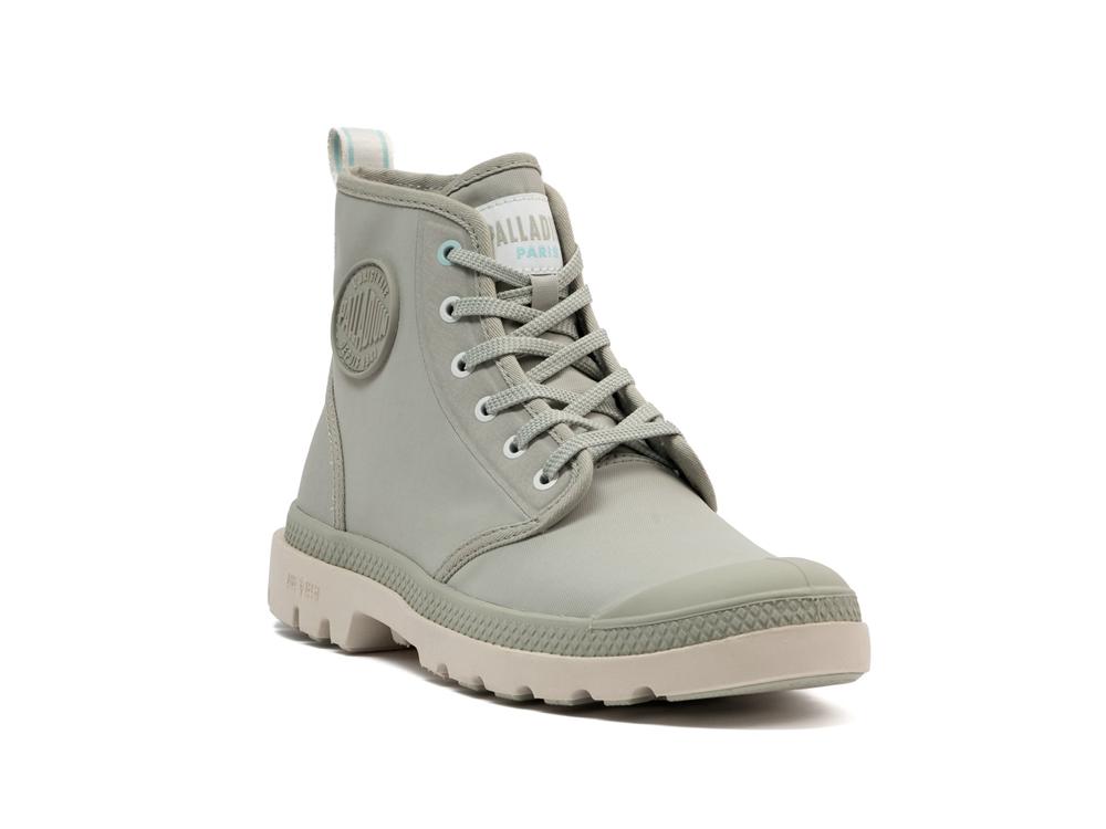 Abbey Stone Green Palladium PAMPA LITE+ HI PARIS Women High Tops Shoes  Israel |  43697-QAZR