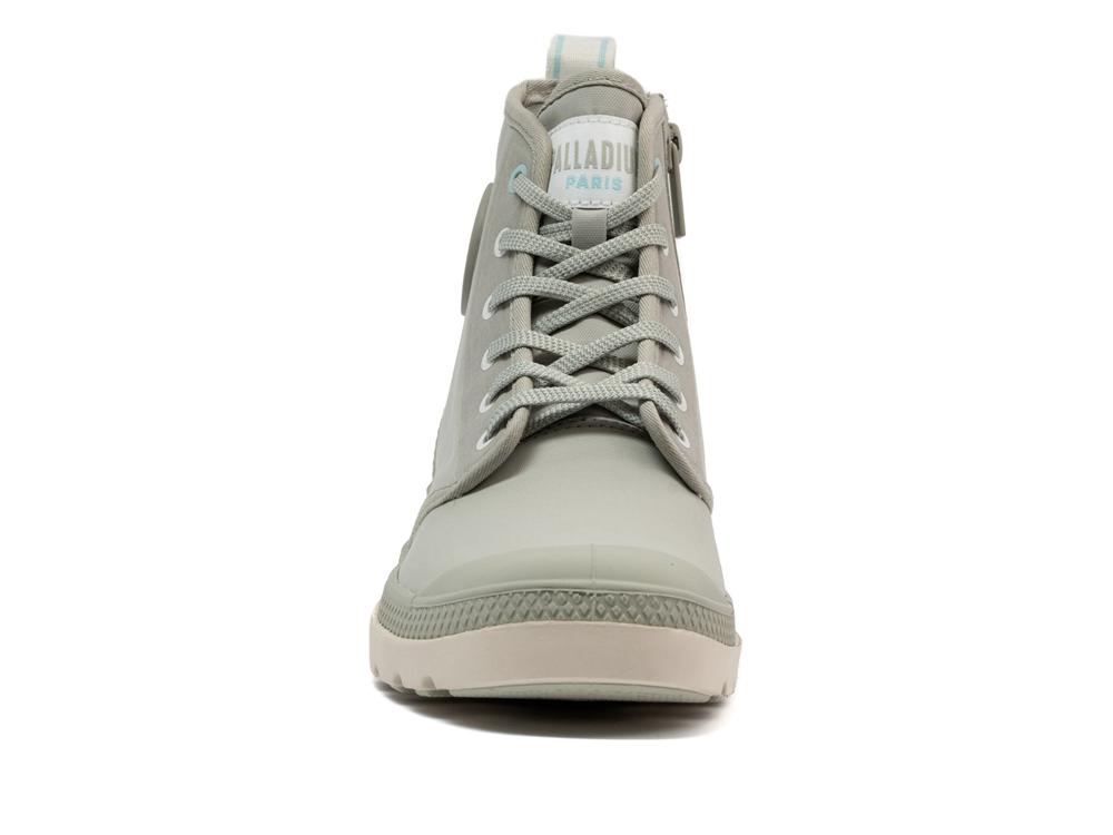 Abbey Stone Green Palladium PAMPA LITE+ HI PARIS Women High Tops Shoes  Israel |  43697-QAZR