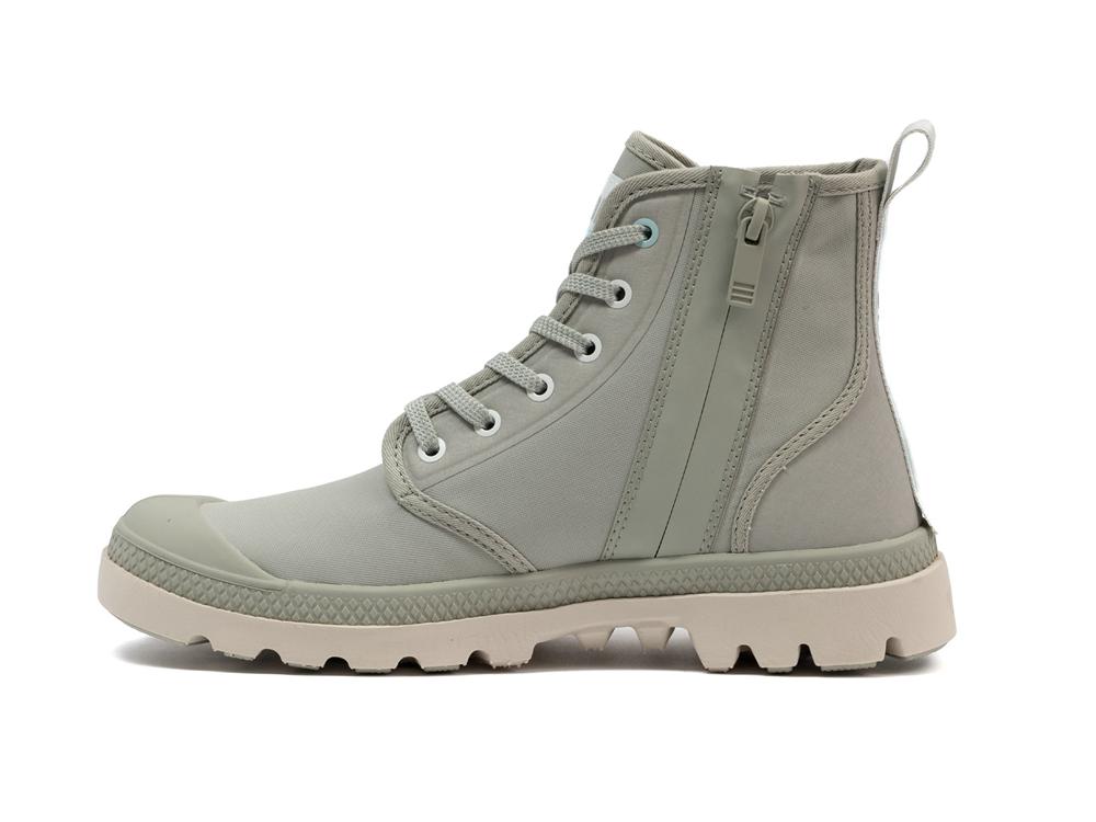 Abbey Stone Green Palladium PAMPA LITE+ HI PARIS Women High Tops Shoes  Israel |  43697-QAZR