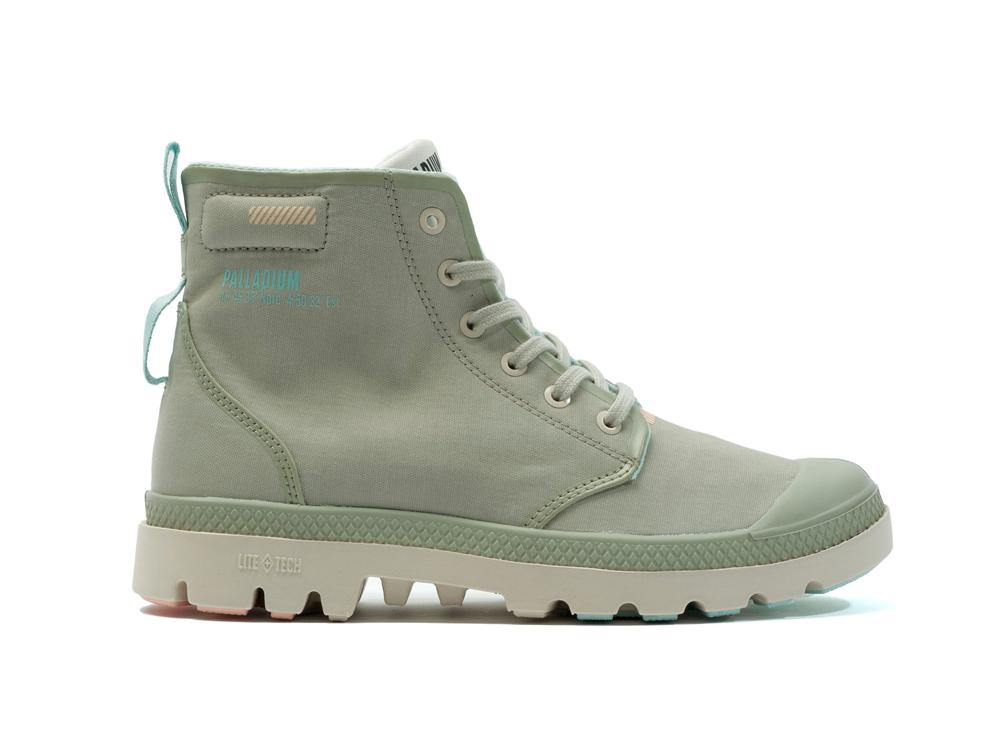 Abbey Stone Green Palladium PAMPA LITE+ HI Women High Tops Shoes  Israel |  23965-EZSY