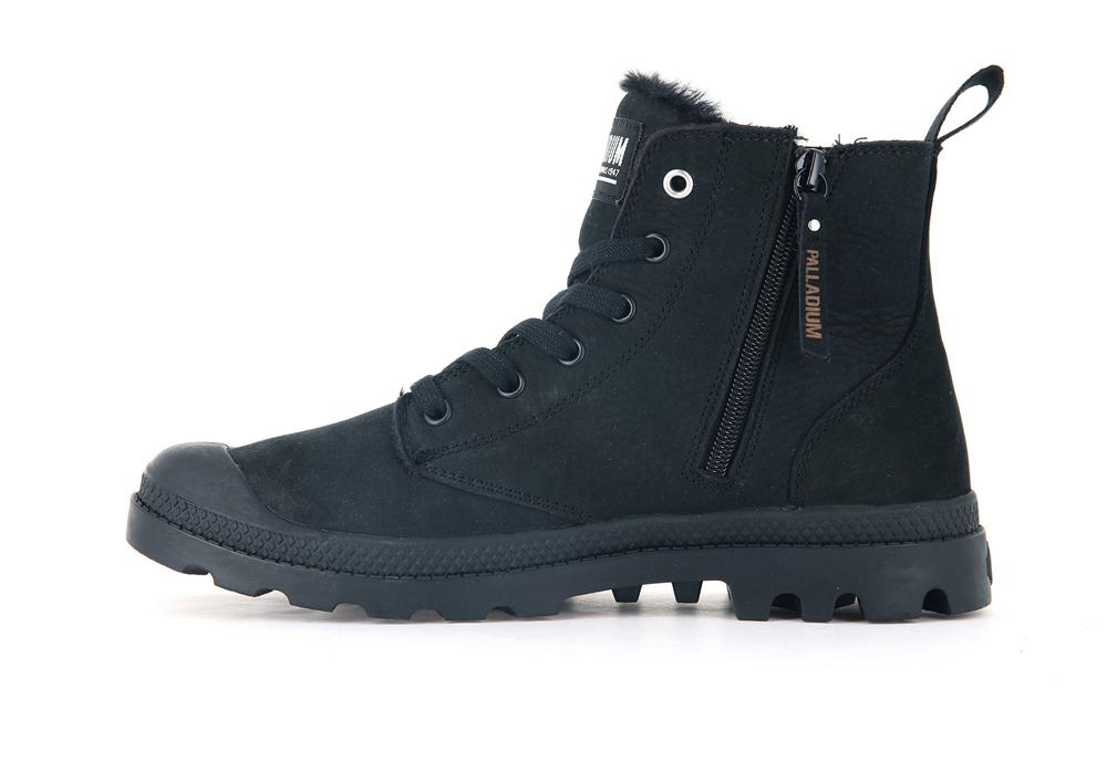 All Black Palladium PAMPA HI ZIP WL Men High Tops Shoes  Israel |  13849-IXWE